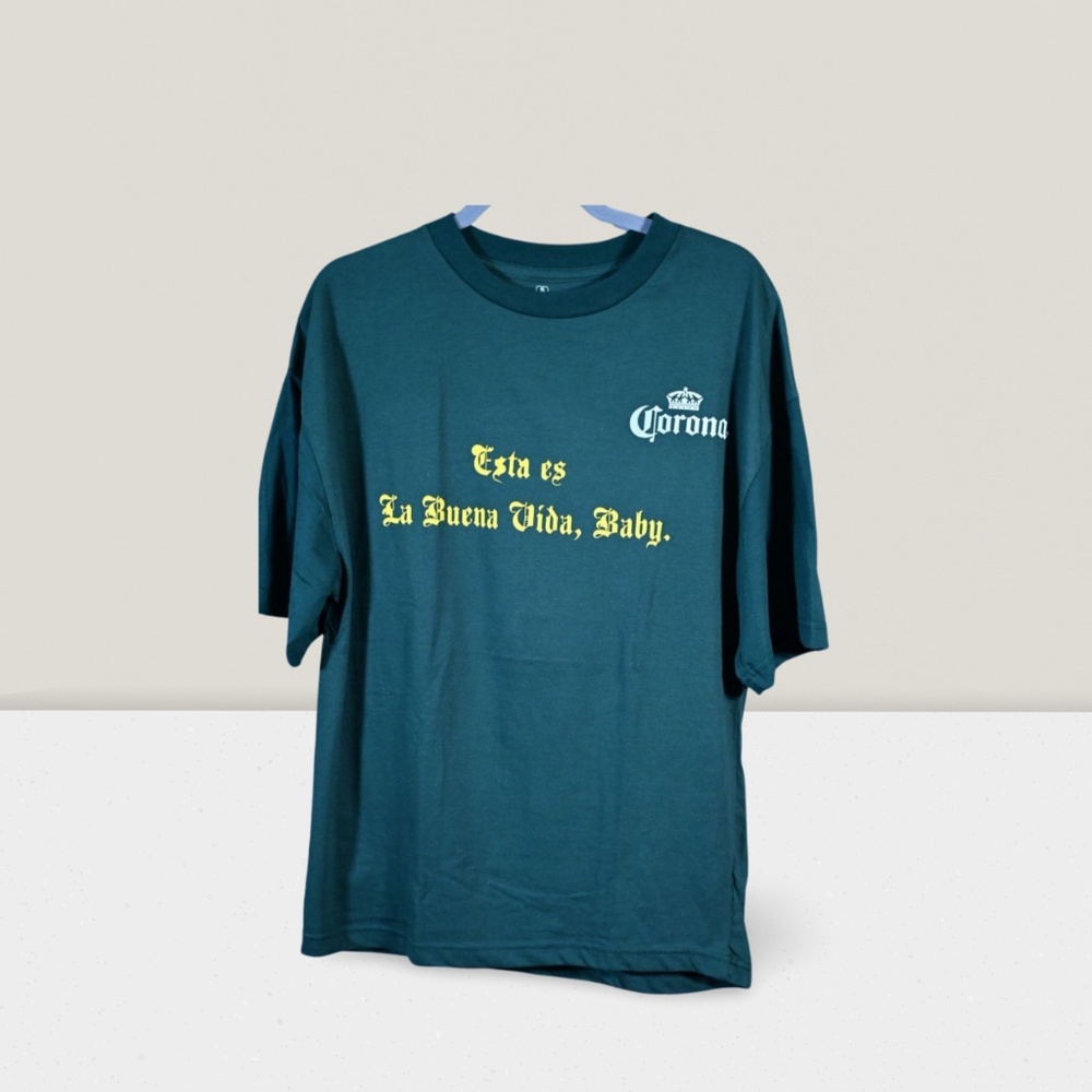 Corona Beach Shirt – “Esta es la buena vida” Bad Bunny Quote